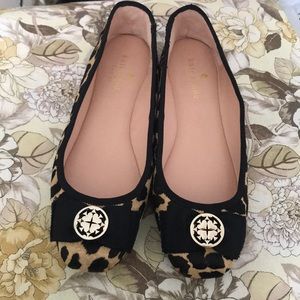 Fur covered Kate Spade flats